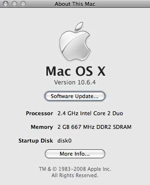 Mac OS X 10.6.4